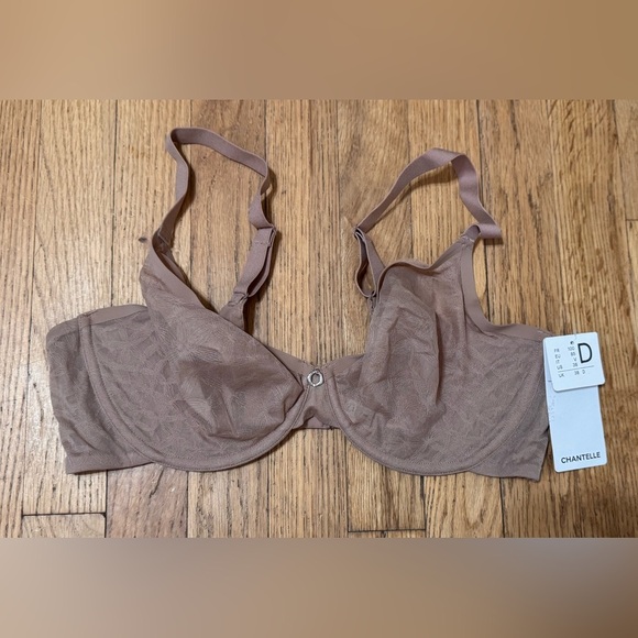 Chantelle Stella Lace Unlined Underwire Bra in Coffee Latte Nude - Picture 4 of 6